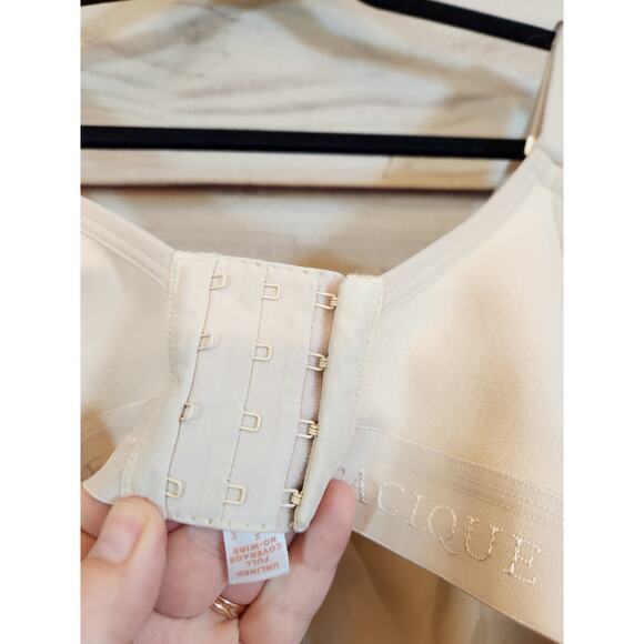 Cacique Women's Beige Solid Unlined Full Coverage No Wire Comfortable Bra Sz 44D - Picture 3 of 5